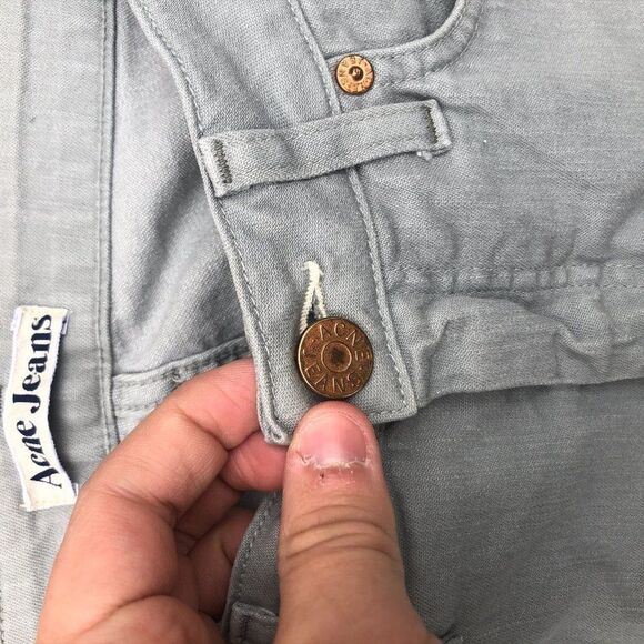 ACNE Studios Jeans Size 29 Hep Concrete Gray Designer Denim - Picture 9 of 9